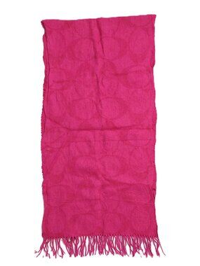 Coach Hot Pink Monogram Shawl Warp Scarf Scarves